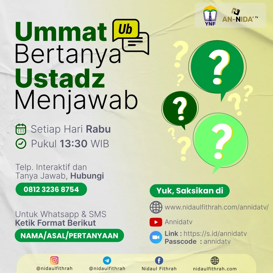 Ummat Bertanya Ustadz Menjawab